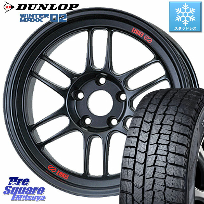 DUNLOP ウィンターマックス02 WM02 XL ダンロップ スタッドレス 225/45R18 ENKEI エンケイ Racing RPF1 ホイール 18 X 7.5J +48 5穴 114.3 ステップワゴン