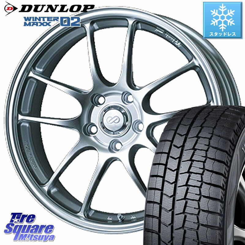 DUNLOP ウィンターマックス02 WM02 ダンロップ スタッドレス 165/65R15 ENKEI エンケイ PerformanceLine PF01 ホイール 15 X 5.0J +45 4穴 100 ソリオ タフト デリカミニ