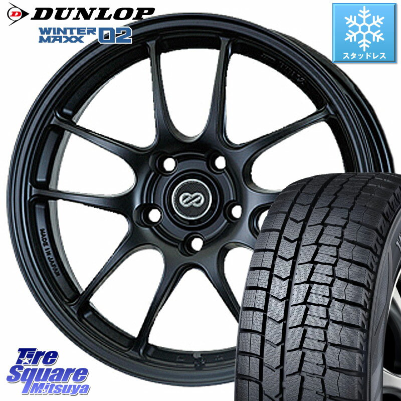 DUNLOP ウィンターマックス02 WM02 ダンロップ スタッドレス 165/65R15 ENKEI エンケイ PerformanceLine PF01 ホイール 15 X 5.0J +45 4穴 100 ソリオ タフト デリカミニ