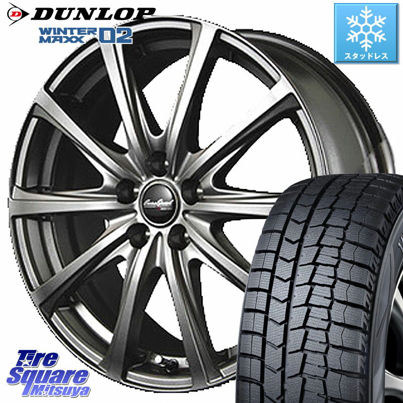 DUNLOP ウィンターマックス02 WM02 XL ダンロップ スタッドレス 225/50R17 MANARAY MID EuroSpeed ユーロスピード V25 ホイール 17インチ 17 X 7.0J +38 5穴 114.3 RX-8