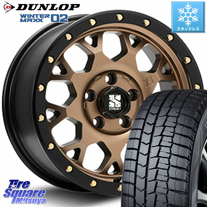 DUNLOP ウィンターマックス02 WM02 XL ダンロップ スタッドレス 225/50R17 MLJ XJ04 XTREME-J エクストリームJ マットブロンズ ホイール 17インチ 17 X 7.0J +42 5穴 114.3 WRX S4 RX-8