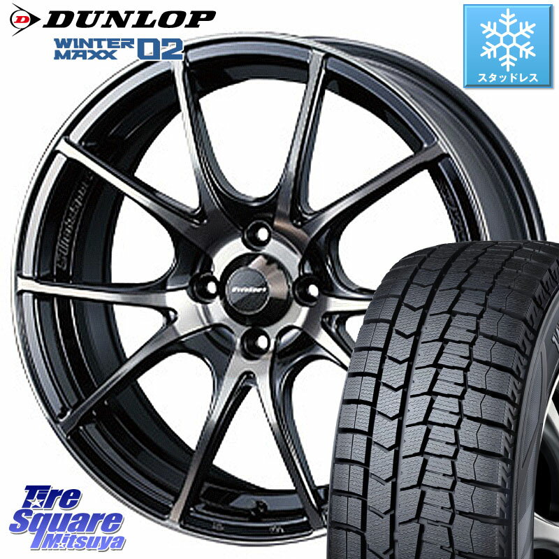 DUNLOP ウィンターマックス02 WM02 ダンロップ スタッドレス 165/65R15 WEDS 72615 SA-10R SA10R ウェッズ スポーツ ホイール 15インチ 15 X 5.0J +45 4穴 100 ソリオ タフト デリカミニ