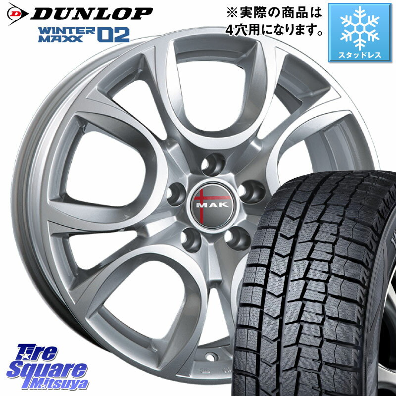 DUNLOP 󥿡ޥå02 WM02 å åɥ쥹 185/55R15  MAK TORINO(ȥ) ۥ 15 15 X 6.0J(FIAT PANDA 13909) +35 4 98 եå ѥ