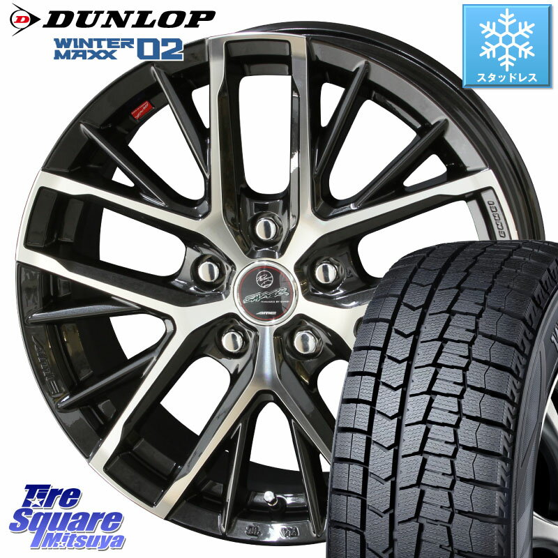 DUNLOP ウィンターマックス02 WM02 ダンロップ スタッドレス 215/50R17 KYOHO スマック レヴィラ SMACK REVILA ホイール 17インチ 17 X 7.0J +48 5穴 100 インプレッサ