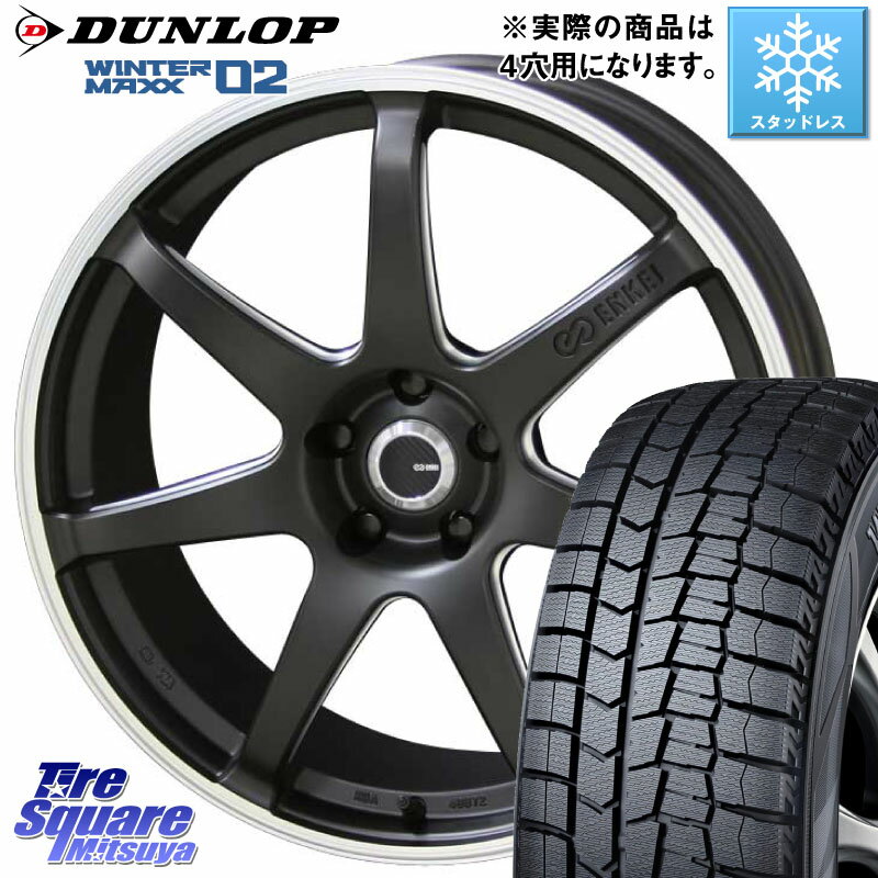 DUNLOP ウィンターマックス02 WM02 軽自動車 ダンロップ スタッドレス 165/55R15 KYOHO ENKEI TUNING SC38 ホイール 4本 15インチ 15 X 4.5J +45 4穴 100