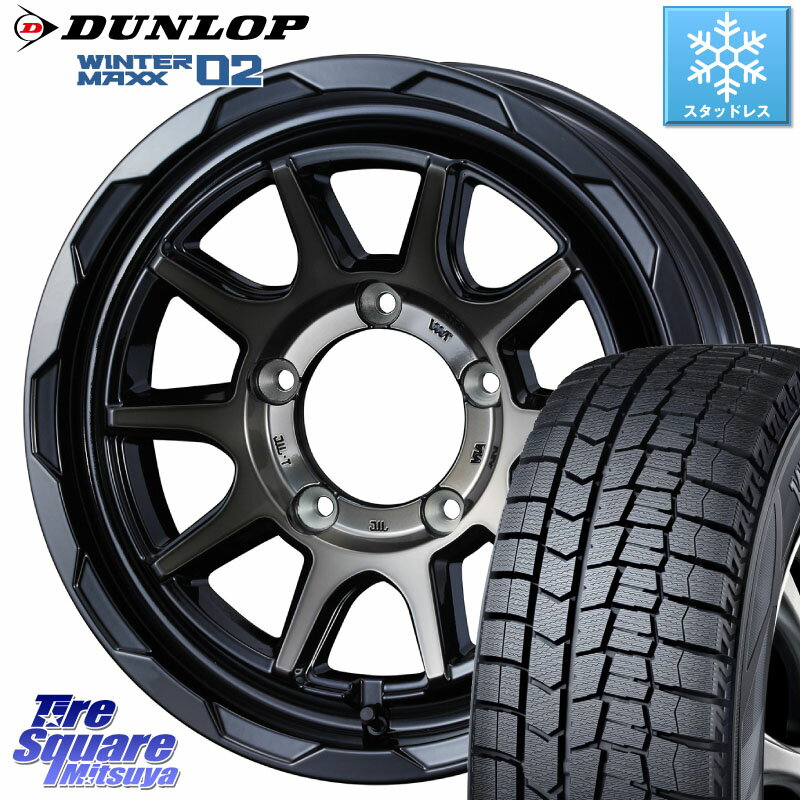 DUNLOP ウィンターマックス02 WM02 CUV ダンロップ スタッドレス 215/65R16 WEDS マッドヴァンス 06 MUD VANCE 06 ウエッズ 16インチ 16 X 5.5J +22 5穴 139.7 ジムニー