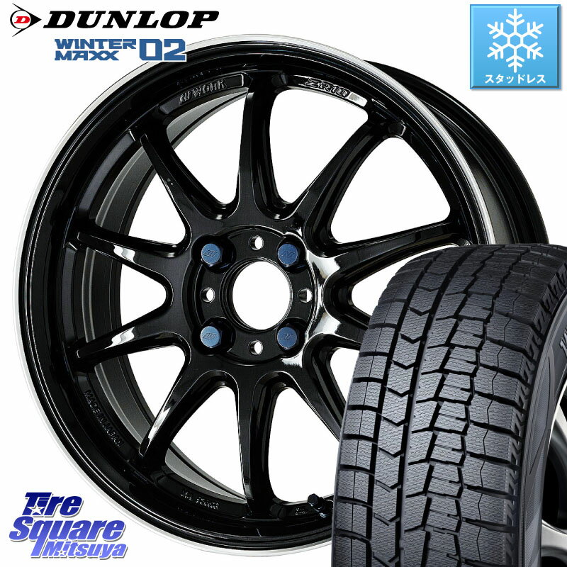 DUNLOP ウィンターマックス02 WM02 ダンロップ スタッドレス 175/65R15 WORK ワーク EMOTION エモーション ZR10 15インチ 15 X 6.0J +48 4穴 100 クロスビー