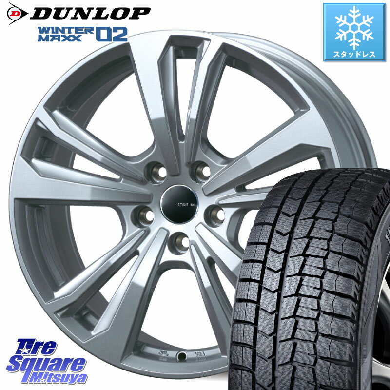 DUNLOP ウィンターマックス02 WM02 ダンロップ スタッドレス 195/65R15 TARGA smartline365 15 X 6.0J(AUDI A3 8VC) +43 5穴 112 アウディA3