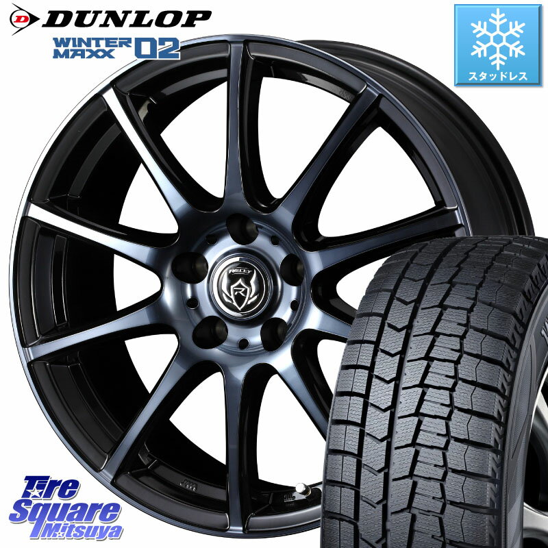 DUNLOP ウィンターマックス02 WM02 XL ダンロップ スタッドレス 185/65R15 WEDS 40517 ライツレー RIZLEY KC 15インチ 15 X 6.0J +43 5穴 100 シエンタ プリウス