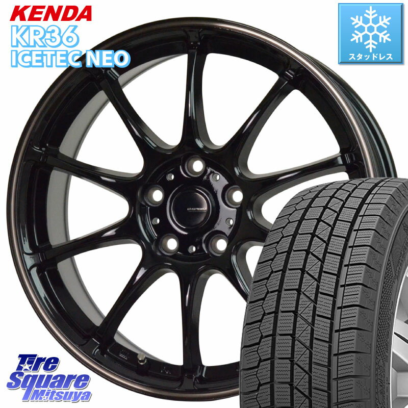 KENDA ケンダ KR36 ICETEC NEO アイステックネオ 2023年製 スタッドレスタイヤ 215/70R16 HotStuff G・SPEED P-07 ジー・スピード ホイール 16インチ 16 X 6.5J +48 5穴 114.3