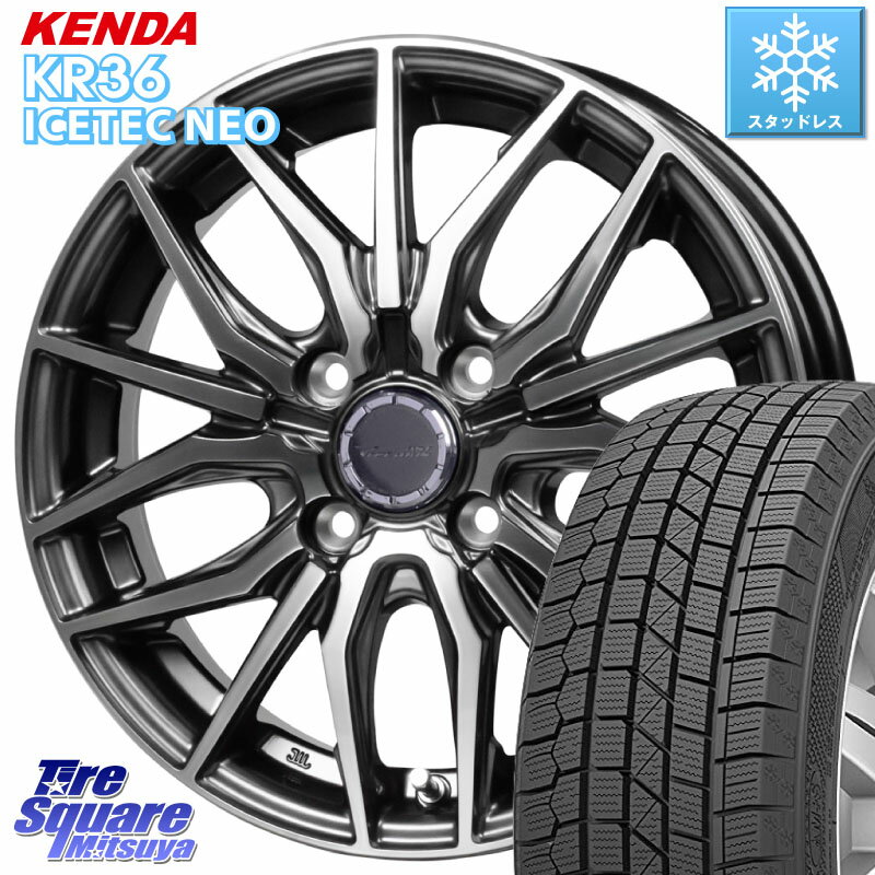 KENDA ケンダ KR36 ICETEC NEO アイステックネオ 2023年製 スタッドレスタイヤ 195/45R16 HotStuff Precious AST M4 プレシャス アスト M4 4H ホイール 16インチ 16 X 6.0J +45 4穴 100 ノート ルーミー