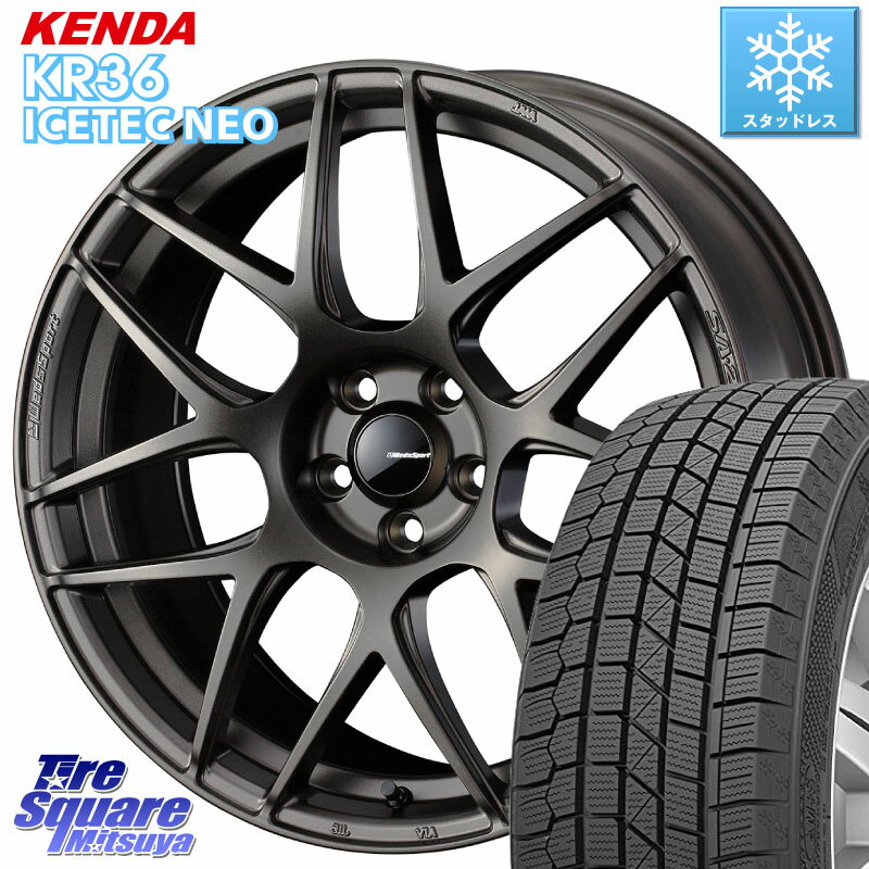 KENDA ケンダ KR36 ICETEC NEO アイステックネオ 2023年製 スタッドレスタイヤ 225/50R17 WEDS 74185 SA-27R ウェッズ スポーツ ホイール 17インチ 17 X 7.0J +40 5穴 114.3 WRX S4 RX-8