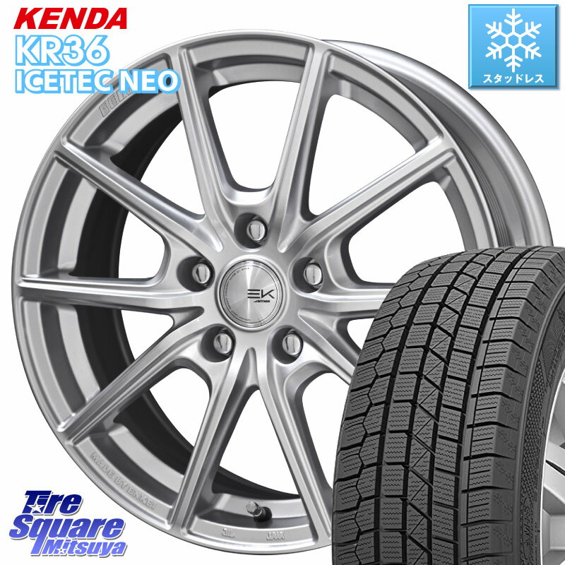 KENDA ケンダ KR36 ICETEC NEO アイステックネオ 2023年製 スタッドレスタイヤ 205/55R16 KYOHO SEIN EK ザインEK ホイール 16インチ 16 X 6.5J +45 5穴 114.3 ステップワゴン