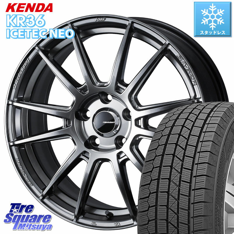 KENDA ケンダ KR36 ICETEC NEO アイステックネオ 2023年製 スタッドレスタイヤ 225/45R17 WEDS WedsSport SA-62R ホイール 17インチ 17 X 7.0J +45 5穴 100 86