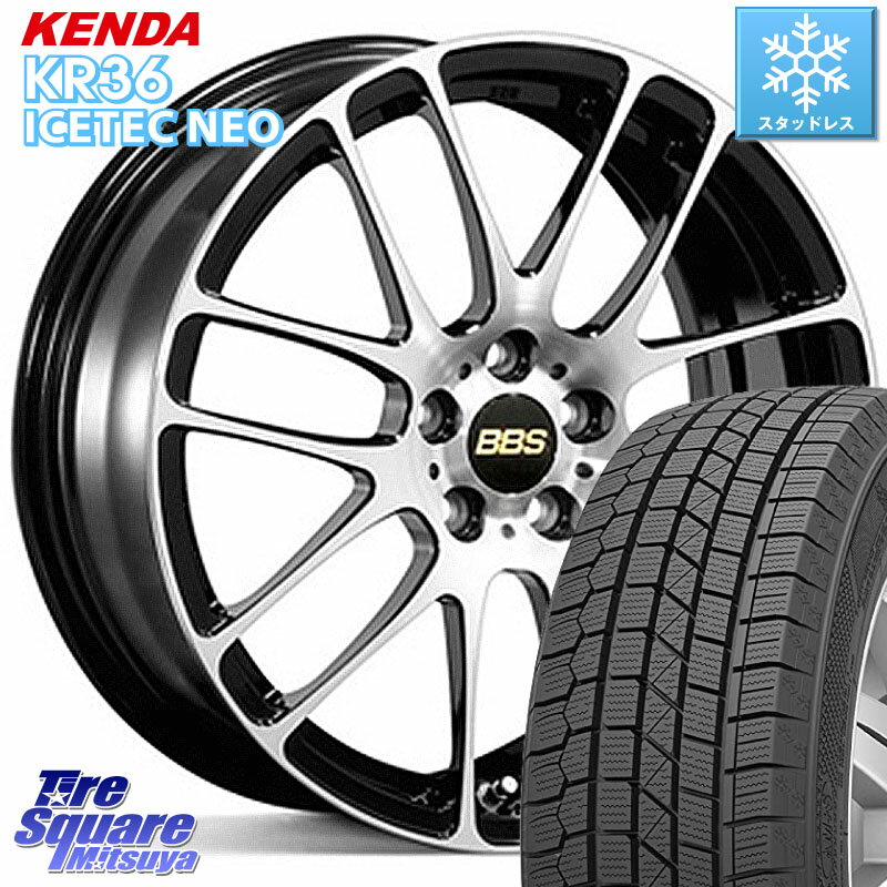 KENDA ケンダ KR36 ICETEC NEO アイステックネオ 2023年製 スタッドレスタイヤ 195/45R16 BBS RE-L2 鍛造1ピース ホイール 16インチ 16 X 6.5J +40 4穴 100 サクシード ロードスター