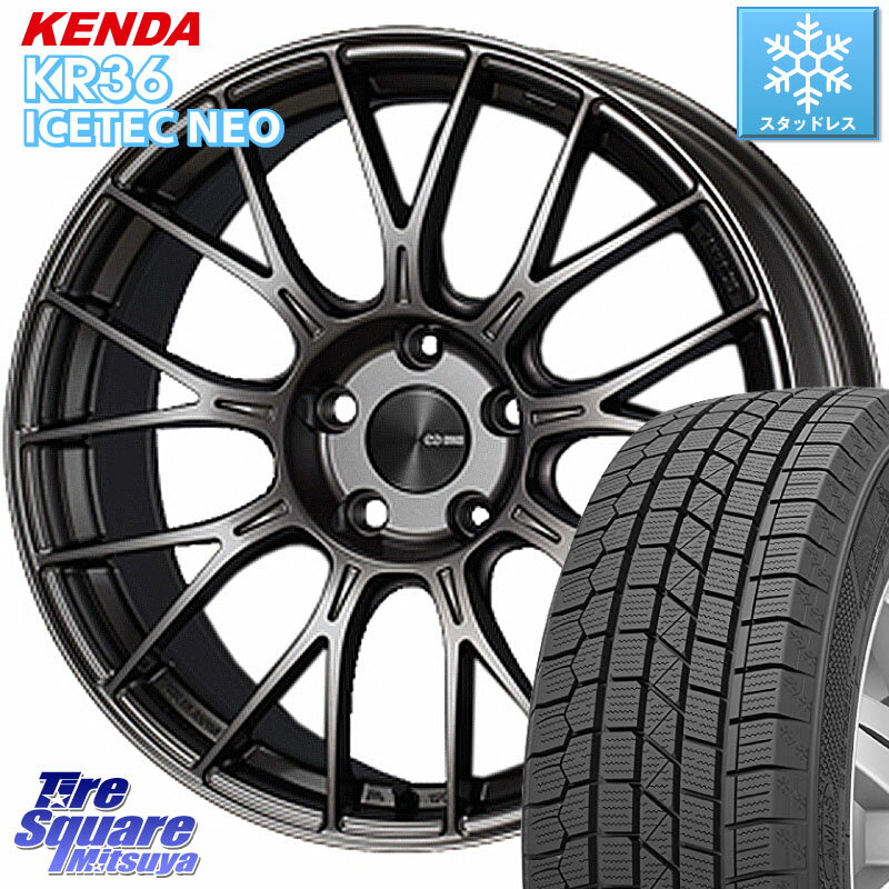 KENDA ケンダ KR36 ICETEC NEO アイステックネオ 2023年製 スタッドレスタイヤ 235/55R18 ENKEI エンケイ PerformanceLine PFM1 18インチ 18 X 7.5J +48 5穴 114.3 エクストレイル CX-5 アウトバック