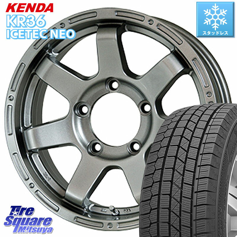 KENDA ケンダ KR36 ICETEC NEO アイステックネオ 2023年製 スタッドレスタイヤ 215/70R16 HotStuff MAD CROSS MC-76 MC76 ホイール 16インチ 16 X 5.5J +22 5穴 139.7 ジムニー