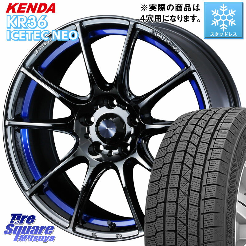 KENDA ケンダ KR36 ICETEC NEO アイステックネオ 2023年製 スタッドレスタイヤ 215/45R17 WEDS SA-25R ウェッズ スポーツ ホイール 17インチ 17 X 7.0J +43 4穴 100