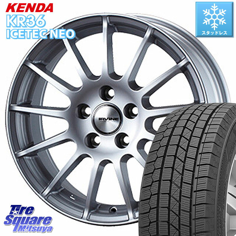 KENDA ケンダ KR36 ICETEC NEO アイステックネオ 2023年製 スタッドレスタイヤ 225/45R18 WEDS IR87549R/6 ウェッズ IRVINE F01 ホイール 18インチ 18 X 7.5J(MB C118) +49 5穴 112 メルセデスベンツCLAクラス