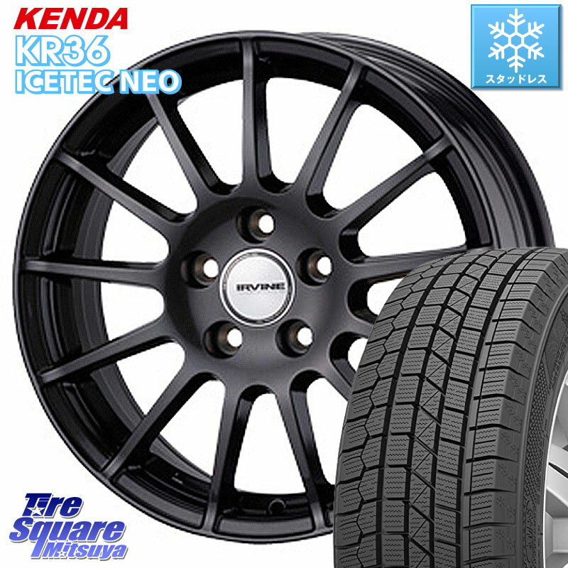 KENDA ケンダ KR36 ICETEC NEO アイステックネオ 2023年製 スタッドレスタイヤ 205/55R16 WEDS IR66547R/6G ウェッズ IRVINE F01 ホイール 16インチ 16 X 6.5J(MB W246) +47 5穴 112 メルセデスベンツ Bクラス