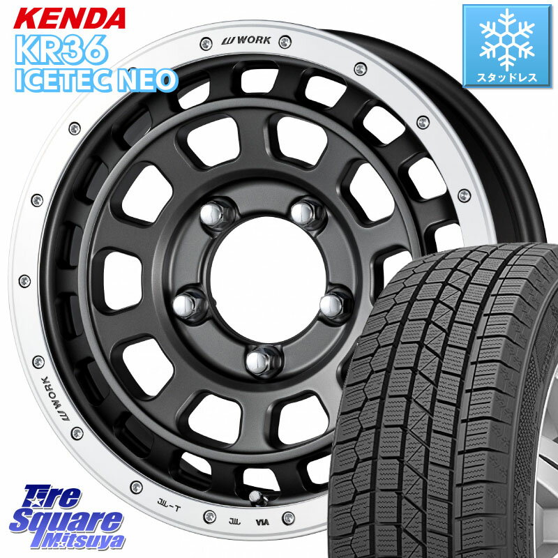 KENDA ケンダ KR36 ICETEC NEO アイステックネオ 2023年製 スタッドレスタイヤ 175/80R16 WORK ワーク CRAG クラッグ T-GRABIC グラビック ホイール 16インチ 16 X 5.5J +20 5穴 139.7 ジムニー