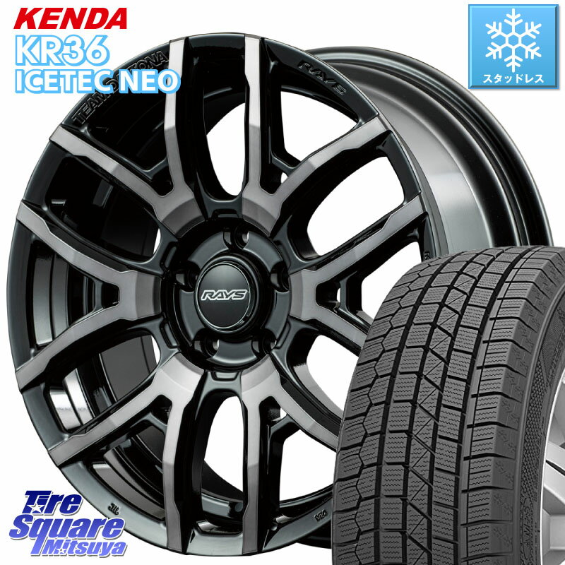 KENDA ケンダ KR36 ICETEC NEO アイステックネオ 2023年製 スタッドレスタイヤ 235/55R18 RAYS レイズ DAYTONA デイトナ F6 drive ホイール 18インチ 18 X 7.5J +43 5穴 114.3 デリカ D5 D:5 CX-5