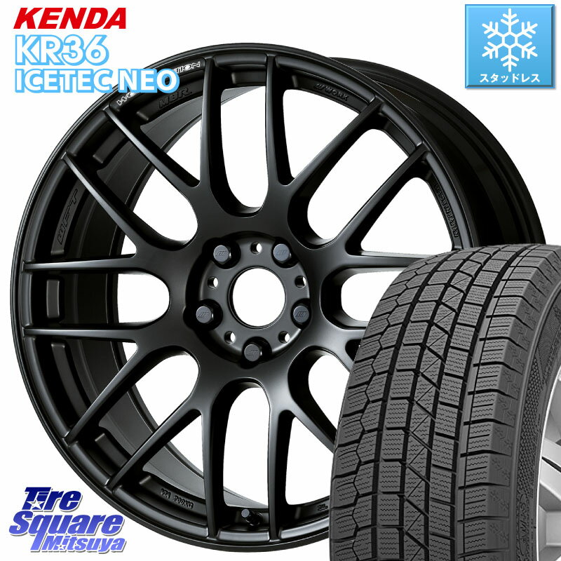 KENDA ケンダ KR36 ICETEC NEO アイステックネオ 2023年製 スタッドレスタイヤ 225/45R17 WORK ワーク EMOTION エモーション M8R MBL 17インチ 17 X 7.0J +53 5穴 100 86