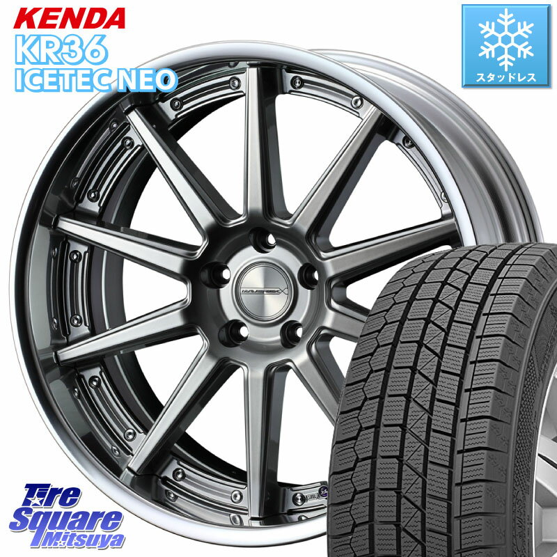 KENDA ケンダ KR36 ICETEC NEO アイステックネオ 2023年製 スタッドレスタイヤ 235/55R18 WEDS MAVERICK 1010S S-LoDisk 18インチ 2ピース 18 X 8.0J +32 5穴 114.3 デリカ D5 D:5 NX