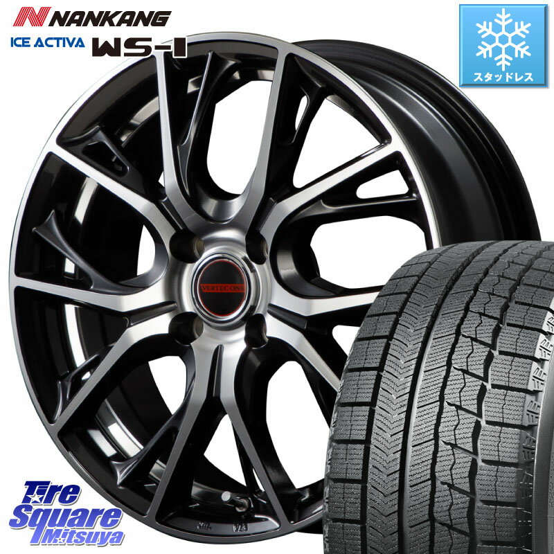 NANKANG TIRE WS-1 スタッドレス 89Q 2023年製 195/60R16 MANARAY MID VERTEC ONE GLAIVE 16インチ 16 X 6.0J +43 4穴 100 オーラ