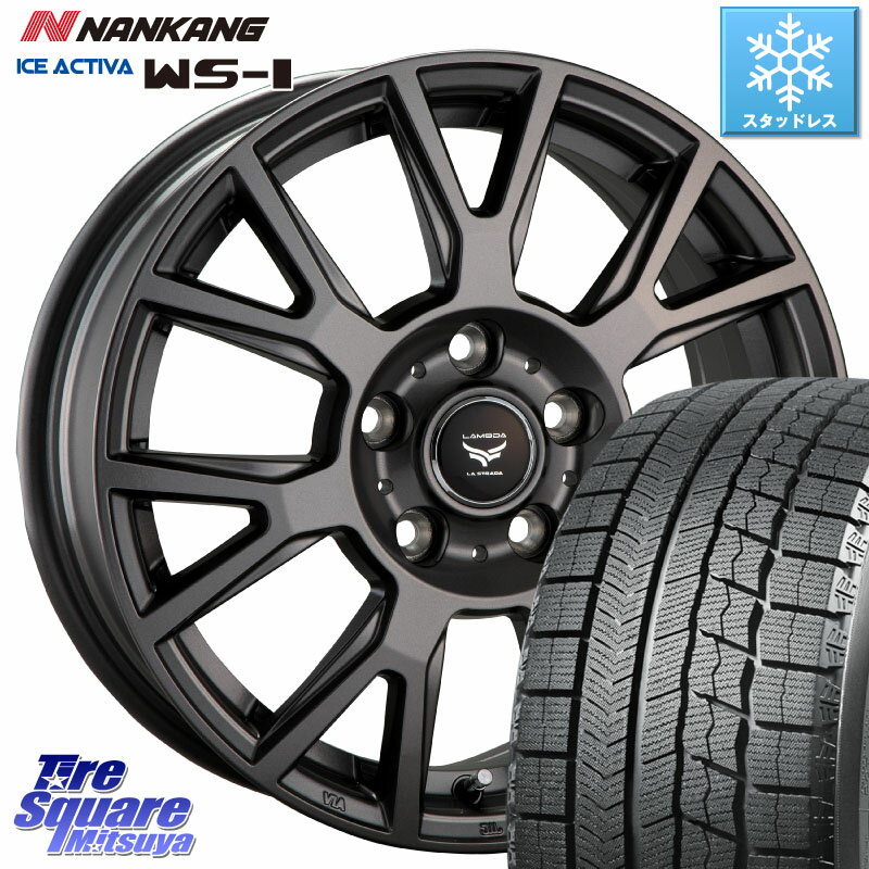 NANKANG TIRE WS-1 スタッドレス 97Q 2023年製 225/55R17 阿部商会 ティラード ラムダ 17 X 7.0J +38 5穴 114.3