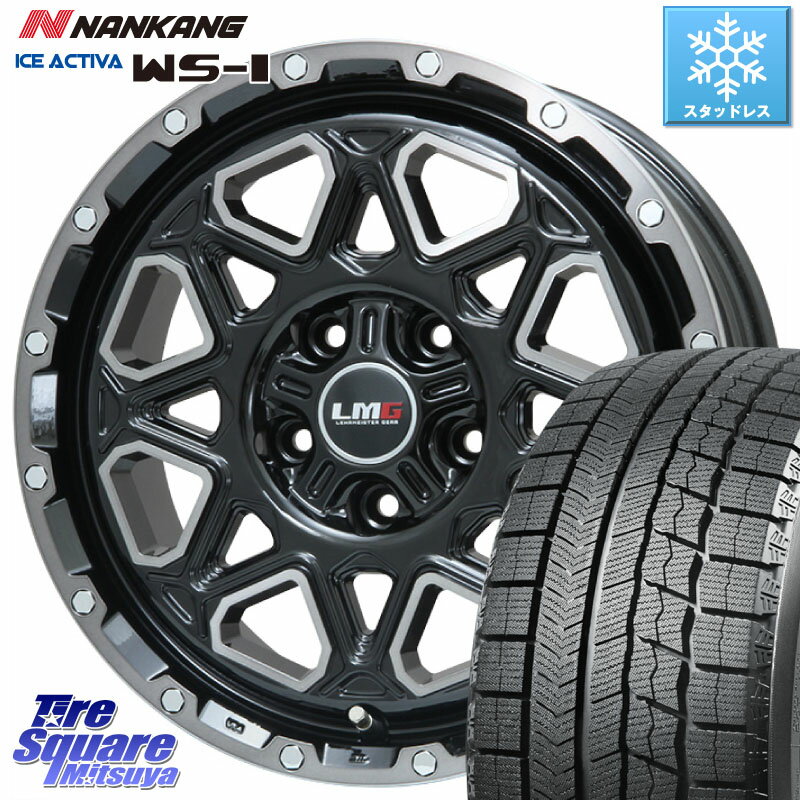 NANKANG TIRE WS-1 スタッドレス 100Q 2023年製 215/70R16 LEHRMEISTER レアマイスター LMG MONTAGNA BKPC モンタグナ ホイール 16インチ 16 X 7.0J +45 5穴 114.3