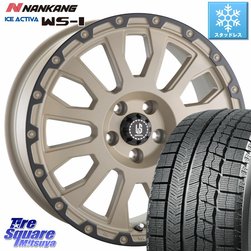 NANKANG TIRE WS-1 スタッドレス 93Q 2023年製 245/40R18 阿部商会 LA STRADA AVENTURA アヴェンチュラ GAR 18インチ 18 X 8.0J +40 5穴 114.3