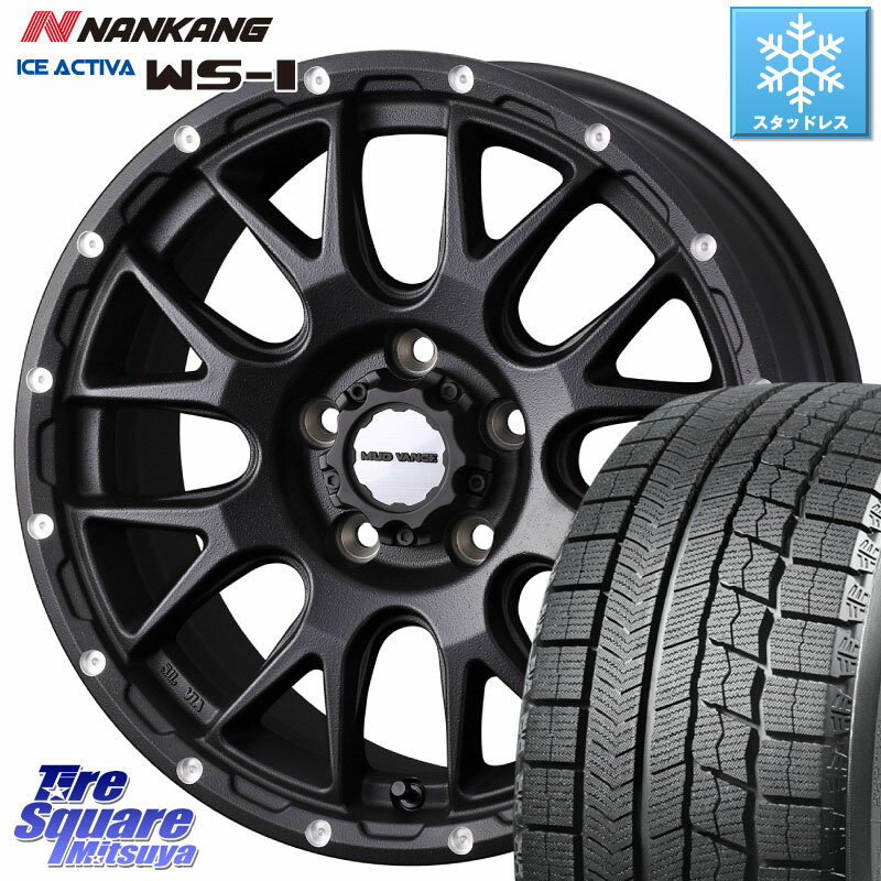 NANKANG TIRE WS-1 スタッドレス 93Q 2023年製 215/55R16 WEDS 41129 マッドヴァンス MUD VANCE 08 BK ホイール 16インチ 16 X 7.0J +35 5穴 114.3