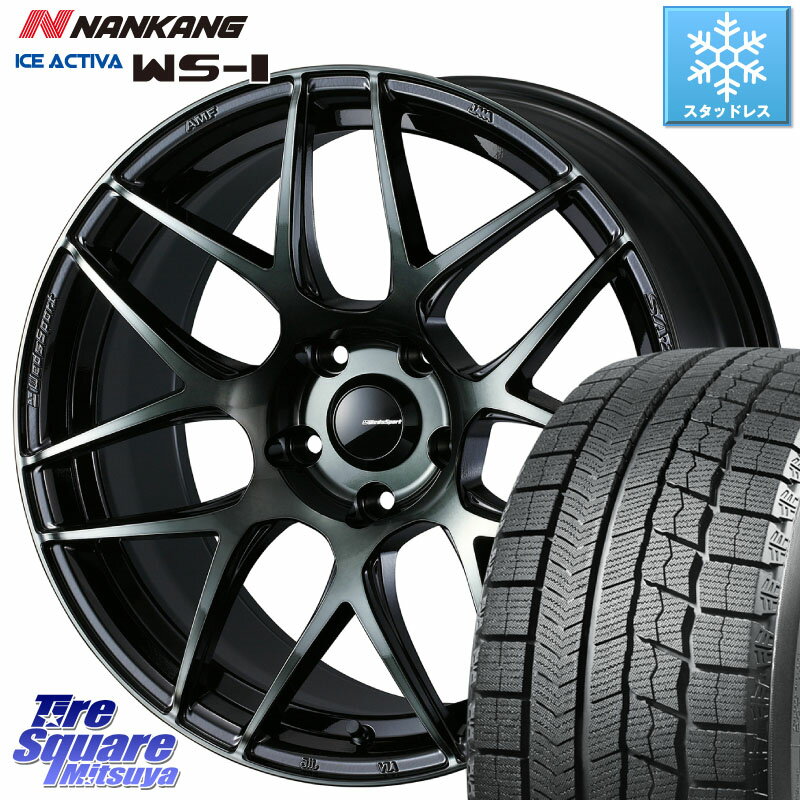 NANKANG TIRE WS-1 スタッドレス 93Q 2023年製 245/40R18 WEDS 74176 SA-27R ウェッズ スポーツ WBC ホイール 18インチ 18 X 8.5J(EVO10 CZ4A) +35 5穴 114.3 ランエボ10キャリパー対応！