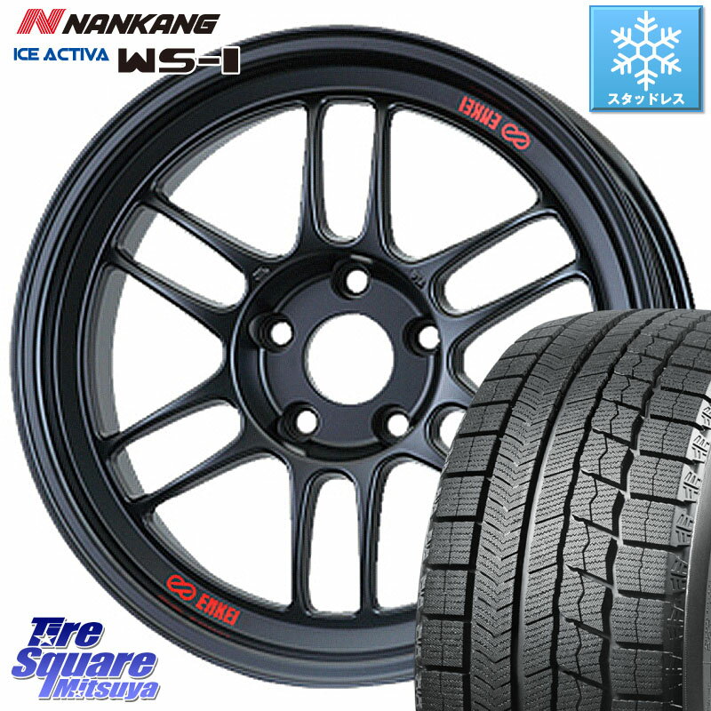 NANKANG TIRE WS-1 スタッドレス 95Q XL 2023年製 225/45R18 ENKEI エンケイ Racing RPF1 ホイール 18 X 7.5J +48 5穴 114.3 ステップワゴン