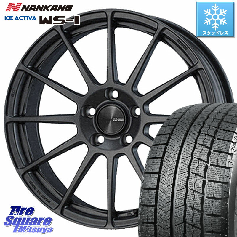 NANKANG TIRE WS-1 スタッドレス 80Q 2023年製 195/45R16 ENKEI エンケイ PerformanceLine PF03 (MD) ホイール 16 X 6.5J +38 4穴 100 サクシード ロードスター