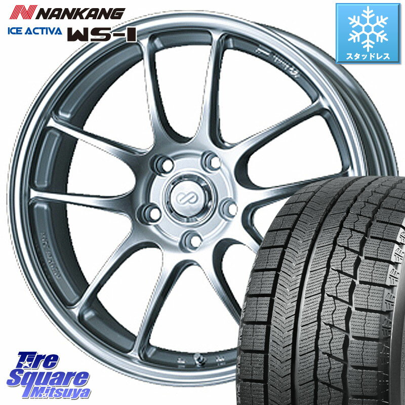 NANKANG TIRE WS-1 スタッドレス 91Q 2023年製 215/50R17 ENKEI エンケイ PerformanceLine PF01 ホイール 17 X 7.5J +45 5穴 114.3 MAZDA3 レヴォーグ