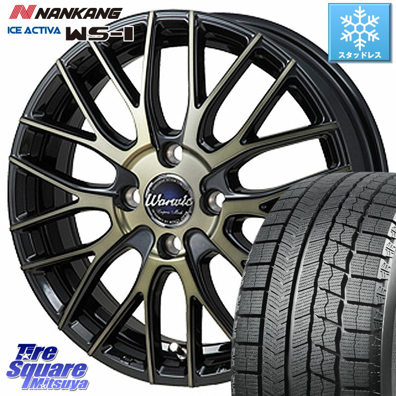 NANKANG TIRE WS-1 スタッドレス 80Q 2023年製 195/45R16 MONZA Warwic Empress Mesh ホイール 16 X 6.0J +43 4穴 100 サクシード ルーミー