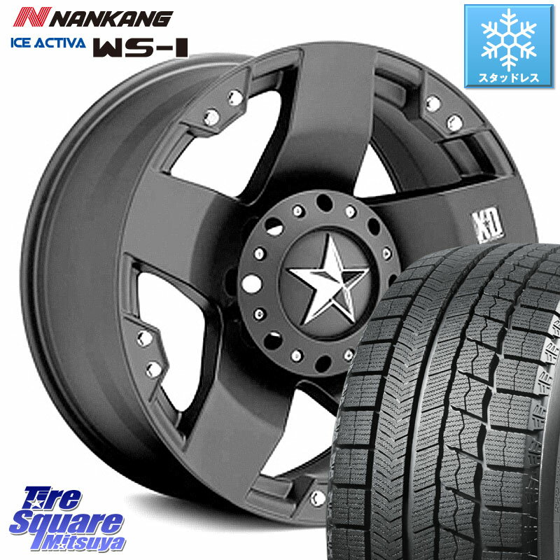 NANKANG TIRE WS-1 スタッドレス 96Q 2023年製 215/60R17 KMC XD775ROCKSTAR ホイール 17インチ 17 X 8.0J(US) +35 5穴 114.3