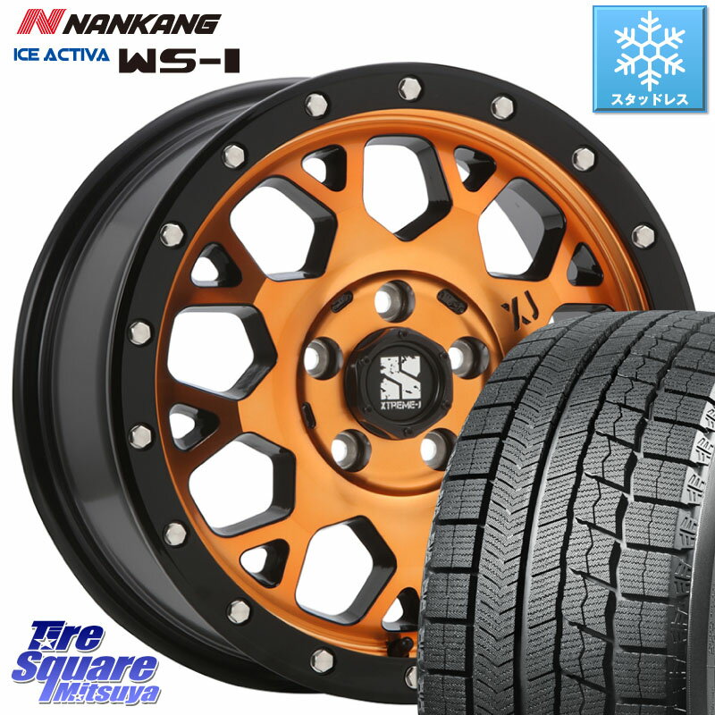 NANKANG TIRE WS-1 スタッドレス 100Q 2023年製 215/70R16 MLJ XJ04 XTREME-J エクストリームJ アクティブオレンジ ホイール 16インチ 16 X 7.0J +35 5穴 114.3 デリカ D5 D:5