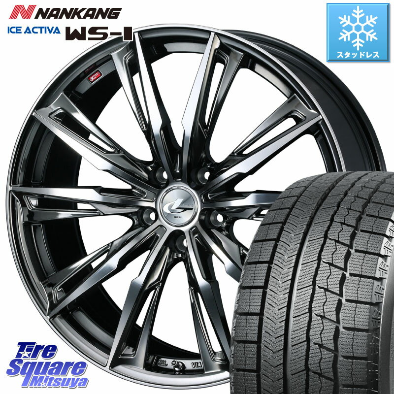 NANKANG TIRE WS-1 スタッドレス 93Q XL 2023年製 225/40R19 WEDS LEONIS レオニス GX ウェッズ ホイール 19インチ 19 X 7.5J +48 5穴 114.3 VOXY