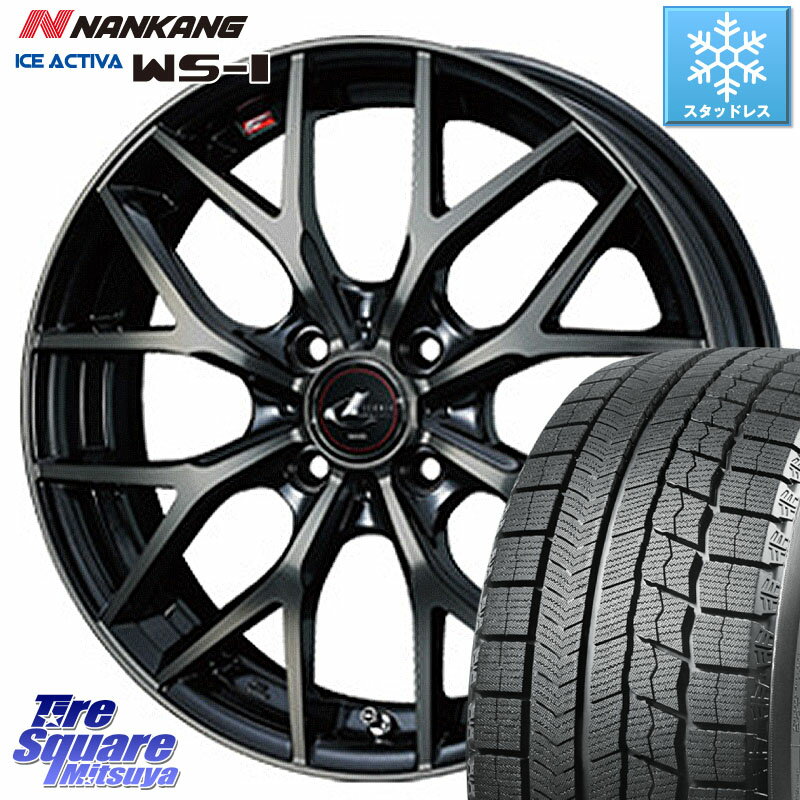 NANKANG TIRE WS-1 スタッドレス 80Q 2023年製 195/45R16 WEDS レオニス MX ウェッズ Leonis ホイール 16インチ 16 X 6.0J +42 4穴 100 サクシード ルーミー