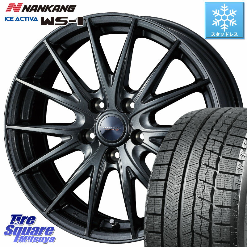 NANKANG TIRE ナンカン ICE ACTIVA WS-1 アイスアクティバ 2023年製 スタッドレスタイヤ 195/50R16 WEDS ウェッズ ヴェルヴァ スポルト2 ホイール 16インチ 16 X 6.5J +47 5穴 114.3 スイフトスポーツ