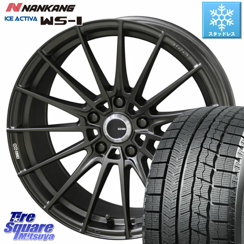 NANKANG TIRE WS-1 スタッドレス 98Q 2023年製 225/55R18 KYOHO 【欠品次回5月末】ENKEI TUNING FC01 ホイール 4本 18インチ 18 X 7.0J +53 5穴 114.3 クロストレック ZR-V