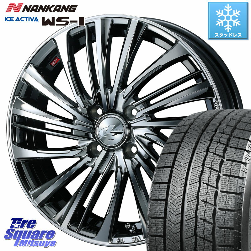 NANKANG TIRE WS-1 スタッドレス 89Q 2023年製 195/60R16 WEDS ウェッズ weds レオニス LEONIS FS 16インチ 16 X 6.0J +42 4穴 100 オーラ