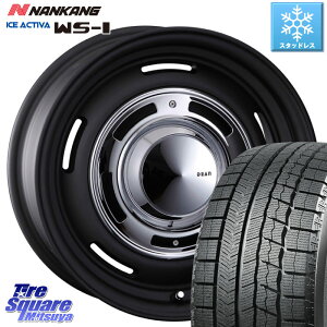 NANKANG TIRE WS-1 スタッドレス 100Q 2023年製 215/70R16 CRIMSON ディーン クロスカントリー ブラック 16インチ 16 X 6.5J +32 5穴 114.3 デリカ D5 D:5