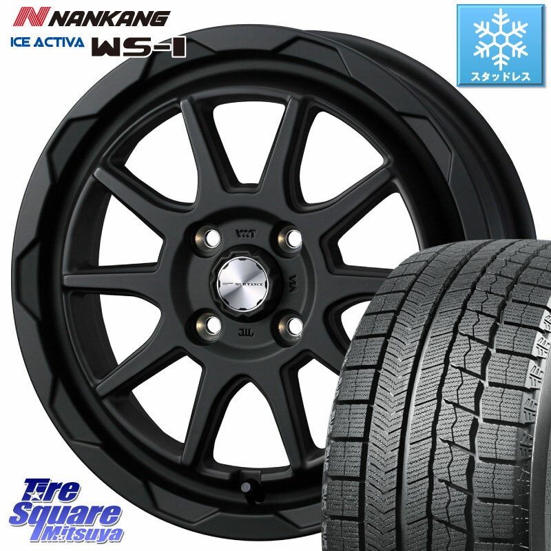 NANKANG TIRE ナンカン ICE ACTIVA WS-1 アイスアクティバ 2023年製 スタッドレスタイヤ 195/55R16 WEDS 【欠品次回6月上旬】 マッドヴァンス 06 MUD VANCE 06 ウエッズ 16インチ 16 X 6.0J +40 4穴 100 アクア