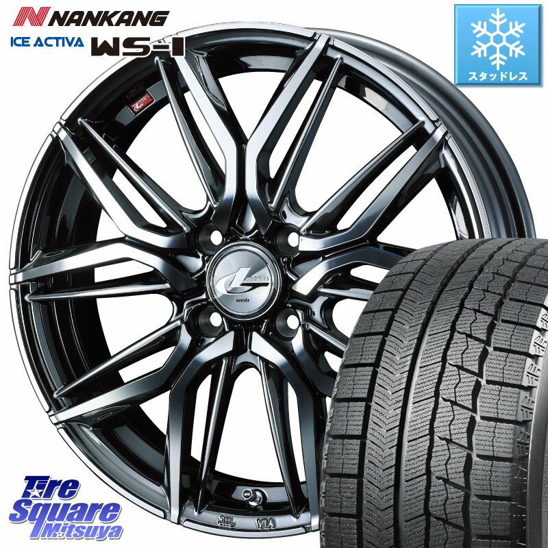 NANKANG TIRE WS-1 スタッドレス 80Q 2023年製 195/45R16 WEDS 40790 レオニス LEONIS LM BMCMC 16インチ 16 X 6.0J +42 4穴 100 サクシード ルーミー