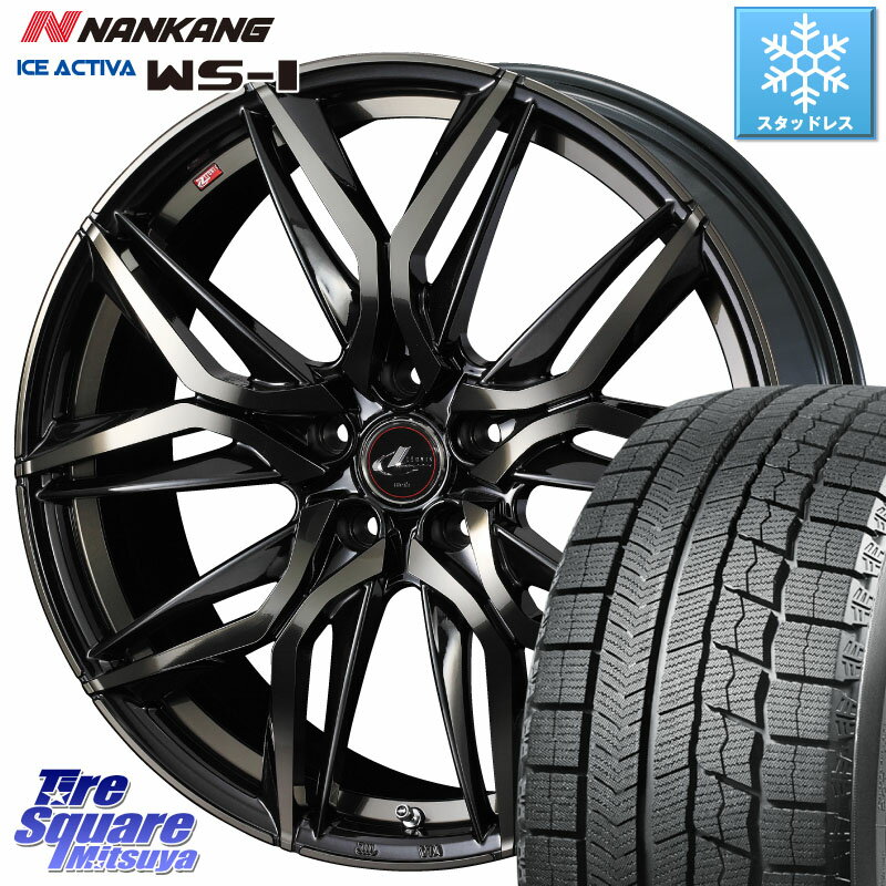 NANKANG TIRE WS-1 スタッドレス 94Q 2023年製 245/40R19 WEDS 40838 レオニス LEONIS LM PBMCTI 19インチ 19 X 8.0J +35 5穴 114.3 アルファード