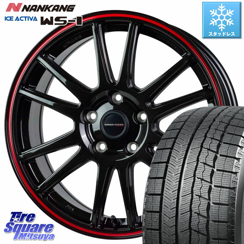 NANKANG TIRE WS-1 スタッドレス 92Q XL 2023年製 225/40R18 HotStuff クロススピード CR6 CR-6 軽量ホイール 18インチ 18 X 8.0J +45 5穴 114.3 ヤリス